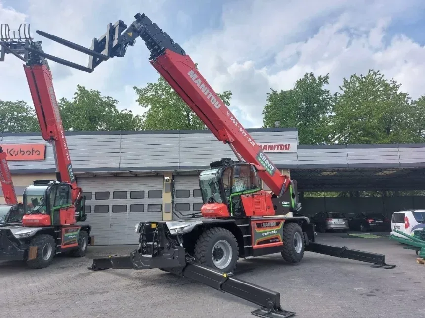 Maszyna Manitou MRT 3570 ES - Ładowarka teleskopowa obrotowa dostępna w ofercie wynajmu.